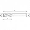 Frez wieloostrzowy,dlugi,DIN6527,pelnow.Signum, 6-8-os.chw.HA20mm GÜHRING