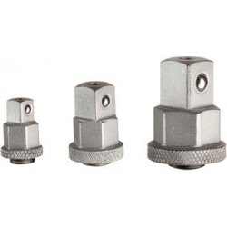 Adapter z grzechotką do klucza nasadowego 1/2", 6-kąt zew. 19mm, 4-kąt zew. GEDORE