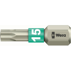 Bit nierdzewny 1/4" DIN3126C6,3, do srub z gniazdem Torx 15x25mm Wera