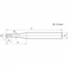 Frez trzpieniowy pełnowęglikowy promieniowy z powłoką SIGNUM 1mm GÜHRING