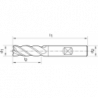 Frez Ratio,dlugi DIN6527,FIRE 4-ostrz.,chwytHB 20mm pelnoweg.,GÜHRING