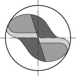 Frez torusowy,dlugi,WN, Signum,2-ostrz.6,0/2mm pelnoweg.,GÜHRING