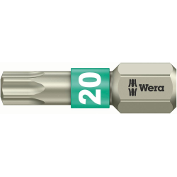 Bit nierdzewny 1/4" DIN3126C6,3, do srub z gniazdem Torx 20x25mm Wera