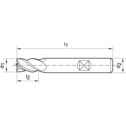 Wiertlo rdzeniowe krotkie HKK-PLUS HM,chwyt Weldon 37/30mm BDS