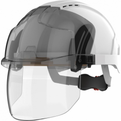 Kask EVO VISTAshield z wizjerem, biały