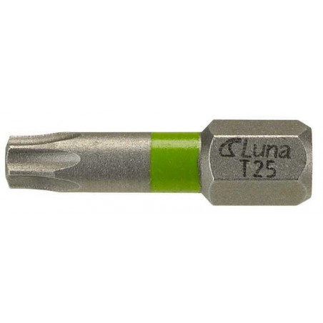 Groty wkrętakowe ze strefą skrętną Torx H6.3 25 mm TX25  Luna