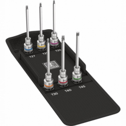 Zest.nasadek wkretak. dlugich z funkcja przytrzymywania Torx 1/2"6-czesciowy Wera