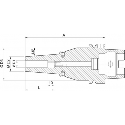 Uchwyt termokurczliwy DIN69863A, A63 6,0/21,0x160mm HAIMER