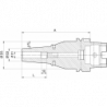 Uchwyt termokurczliwy DIN69863A, A63 6,0/21,0x160mm HAIMER