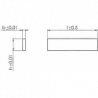 Podkładki równoległe (para) 8x26x150mm AMF