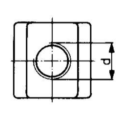 Nakrętka teowa DIN508 M12x14mm AMF