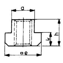 Nakrętka teowa DIN508 M8x10mm AMF