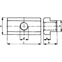 Nakrętka teowa DIN508L M10x12mm AMF