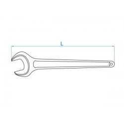 KLUCZ PŁASKI JEDNOSTRONNY WZMOCNIONY 22mm x 203mm King Tony