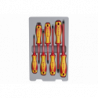 ZESTAW WKRĘTAKÓW IZOLOWANYCH 7cz. POZIDRIV PZ No.1x100, No.2x100, No.3x150, PŁASKIE 4x100, 5,5x125, 6,5x150, 8 King Tony