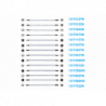 WKRĘTAK DWUSTRONNY PŁASKI 5mm + PZ1 x 175mm King Tony