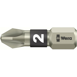 Bit nierdzewny 1/4" DIN3126C6,3 PZ2x25mm Wera